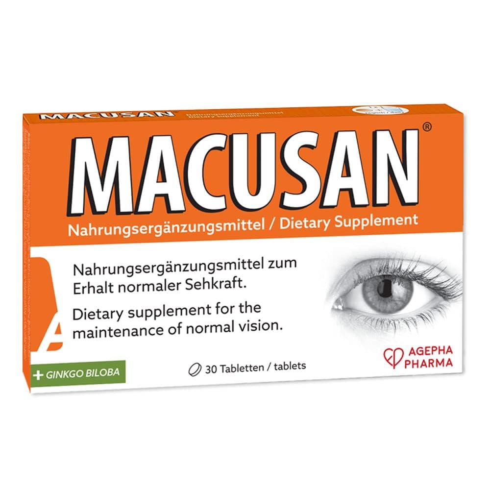 MACUSAN Dry Eye Tablets for Age-Related Eye Health Problems Tablet 0.0353