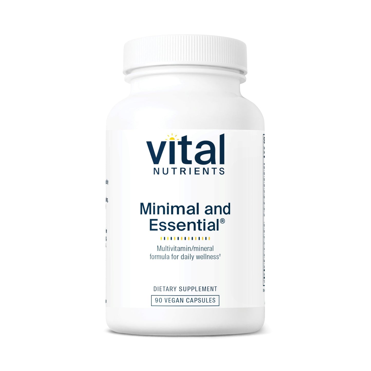 Vital Nutrients Minimal and Essential Multivitamin - Vegetarian One per Day Multi Vitamin, Mineral, & Antioxidant Supplement 90 Capsules