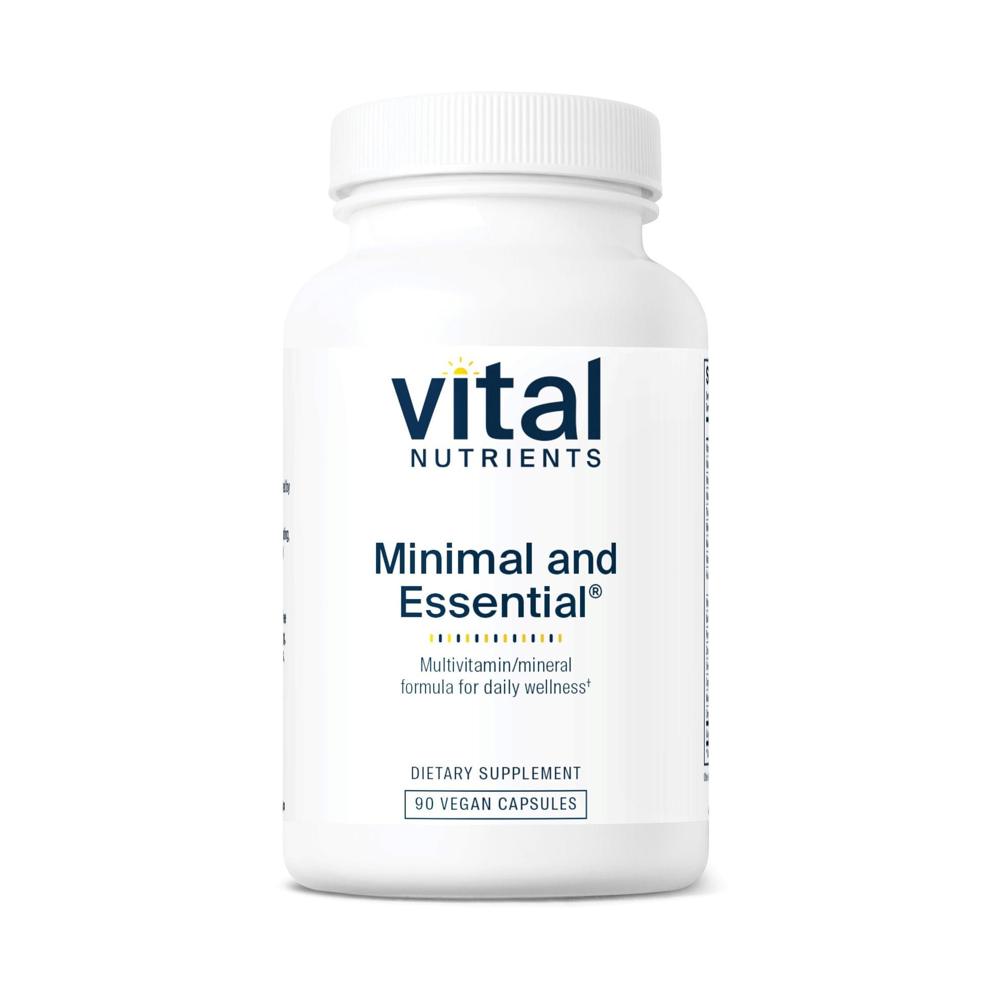 Vital Nutrients Minimal and Essential Multivitamin - Vegetarian One per Day Multi Vitamin, Mineral, & Antioxidant Supplement 90 Capsules