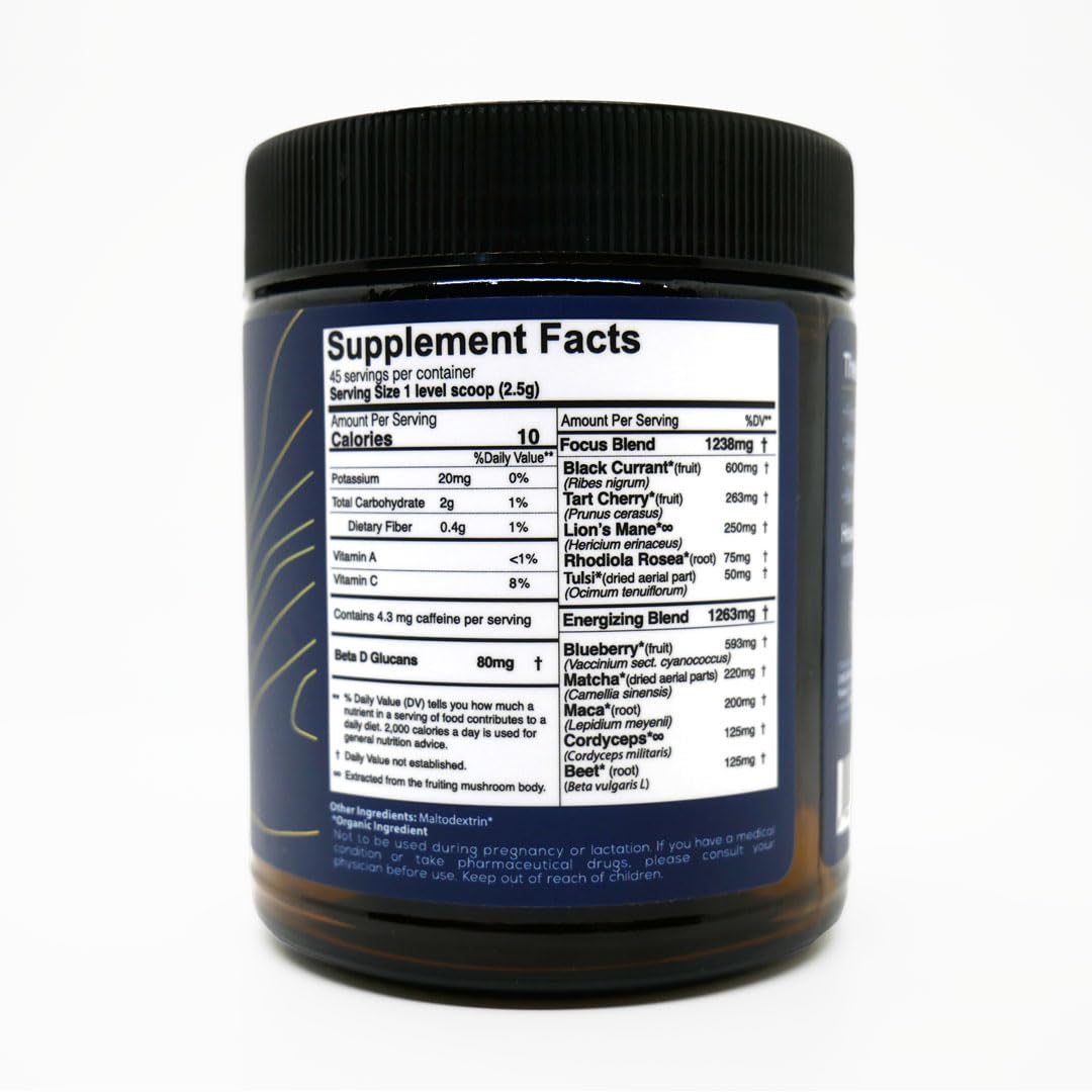 One Farm by WAAYB Energizing Focus Powder Blend Powder 3.17 Ounce