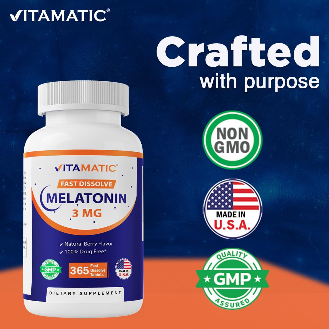 Vitamatic Melatonin 3mg 730 Tablets