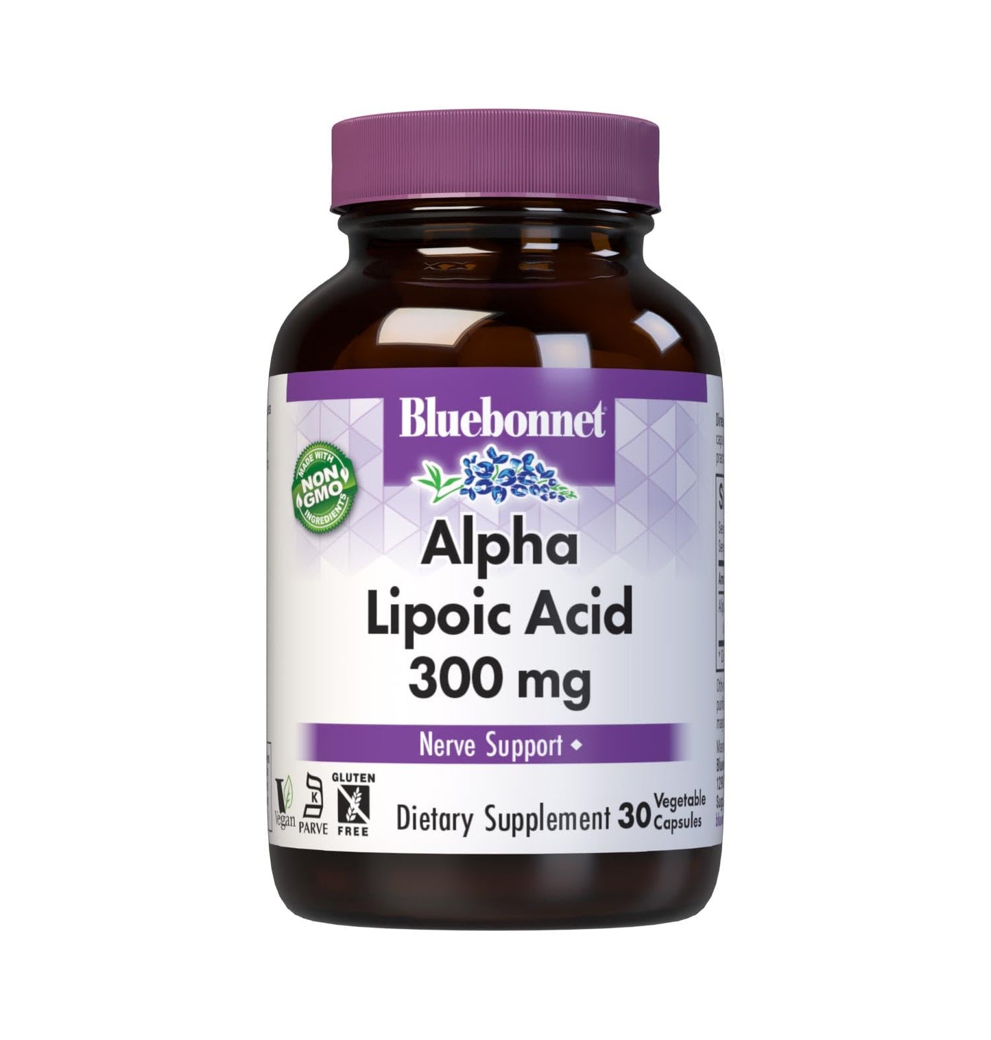 BlueBonnet Alpha Lipoic Acid 300 mg Capsule, 30 Count
