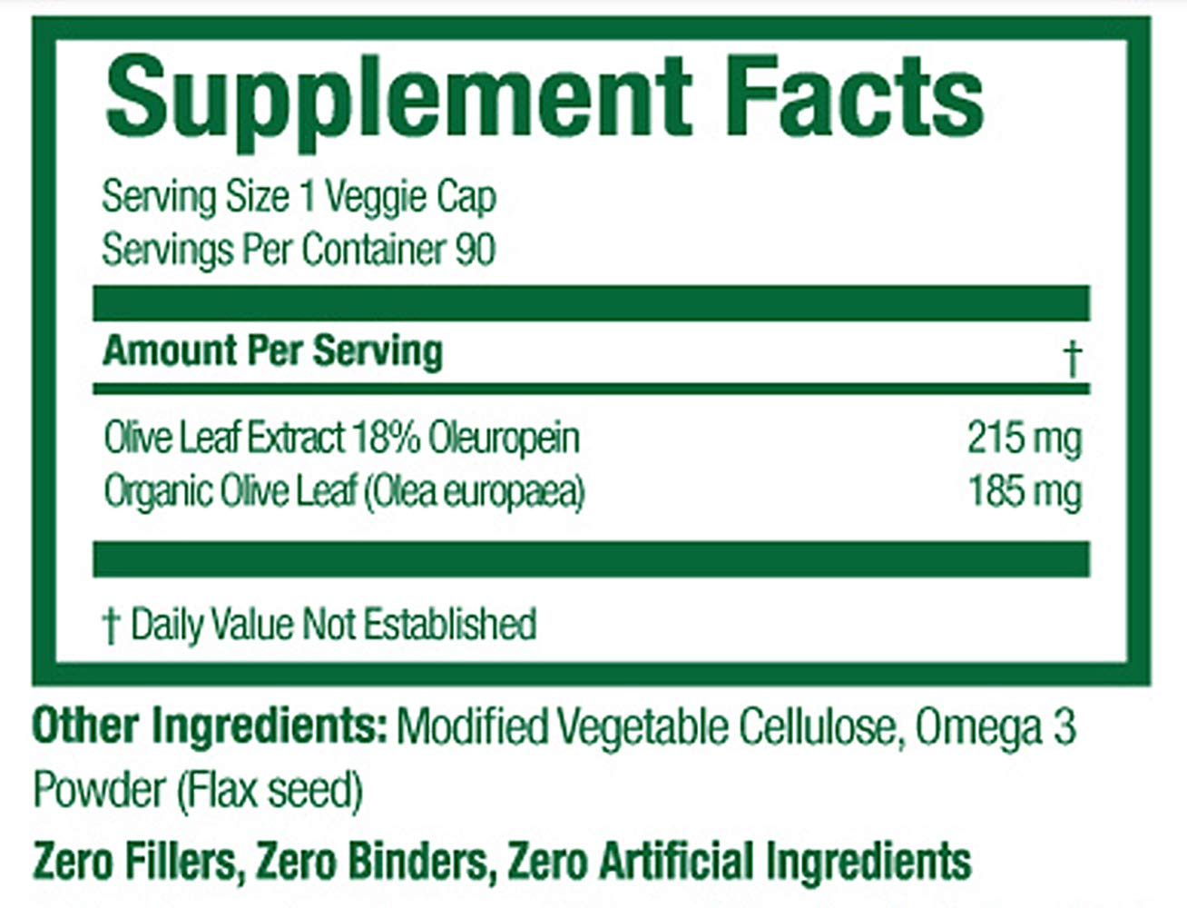 Gold Source Labs Organic Olive Leaf Extract Capsules - 400 mg Maximum Strength, 90 Count