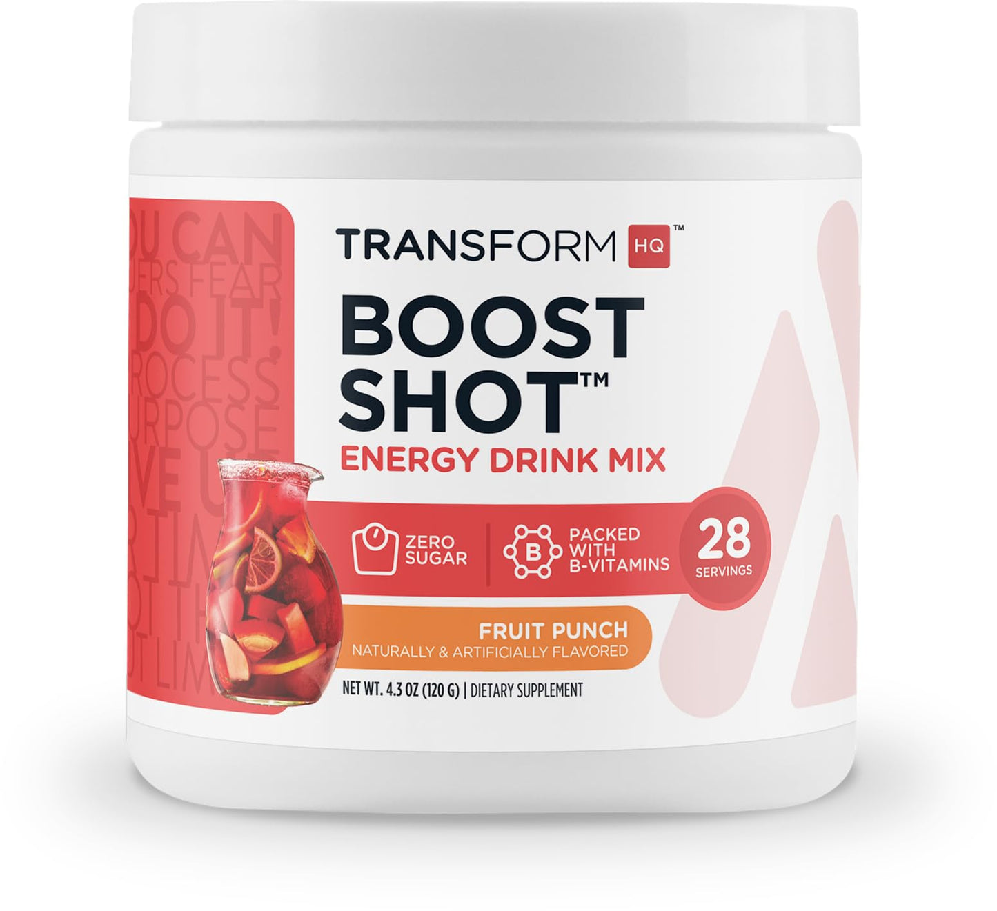 TransformHQ Energy & Focus Powder (Fruit Punch) 4.2 Ounce