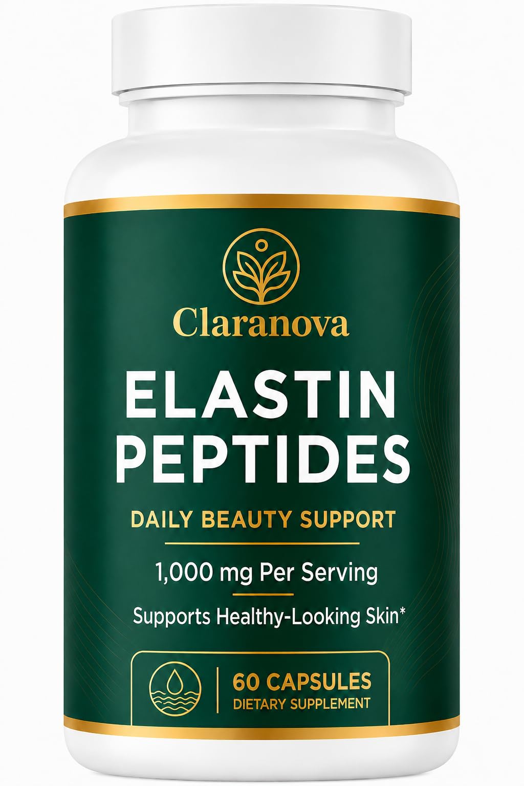 Claranova Elastin Peptides Daily Beauty Support Capsules, 60 Capsules
