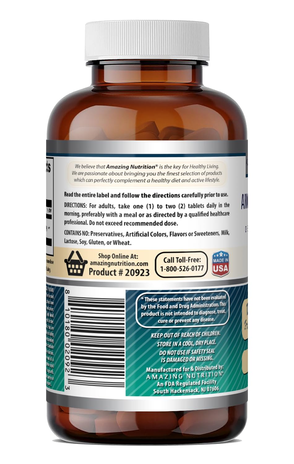 Amazing Nutrition DHEA 100 mg Tablet, 120 Tablets