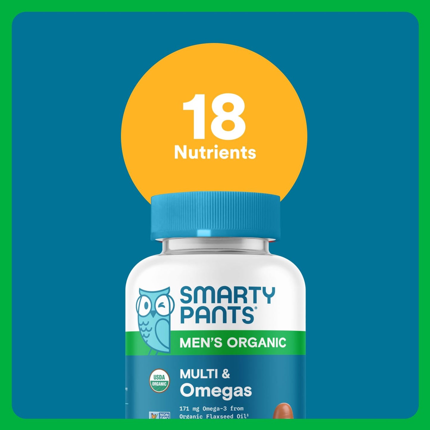 SmartyPants Multivitamin for Men Organic Gummies, 1 Count