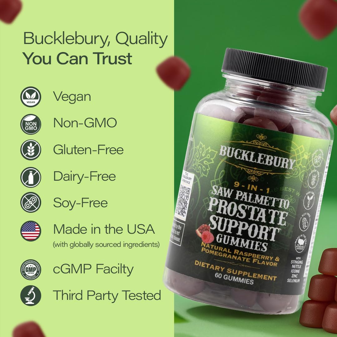 BUCKLEBURY Saw Palmetto 60 Gummies