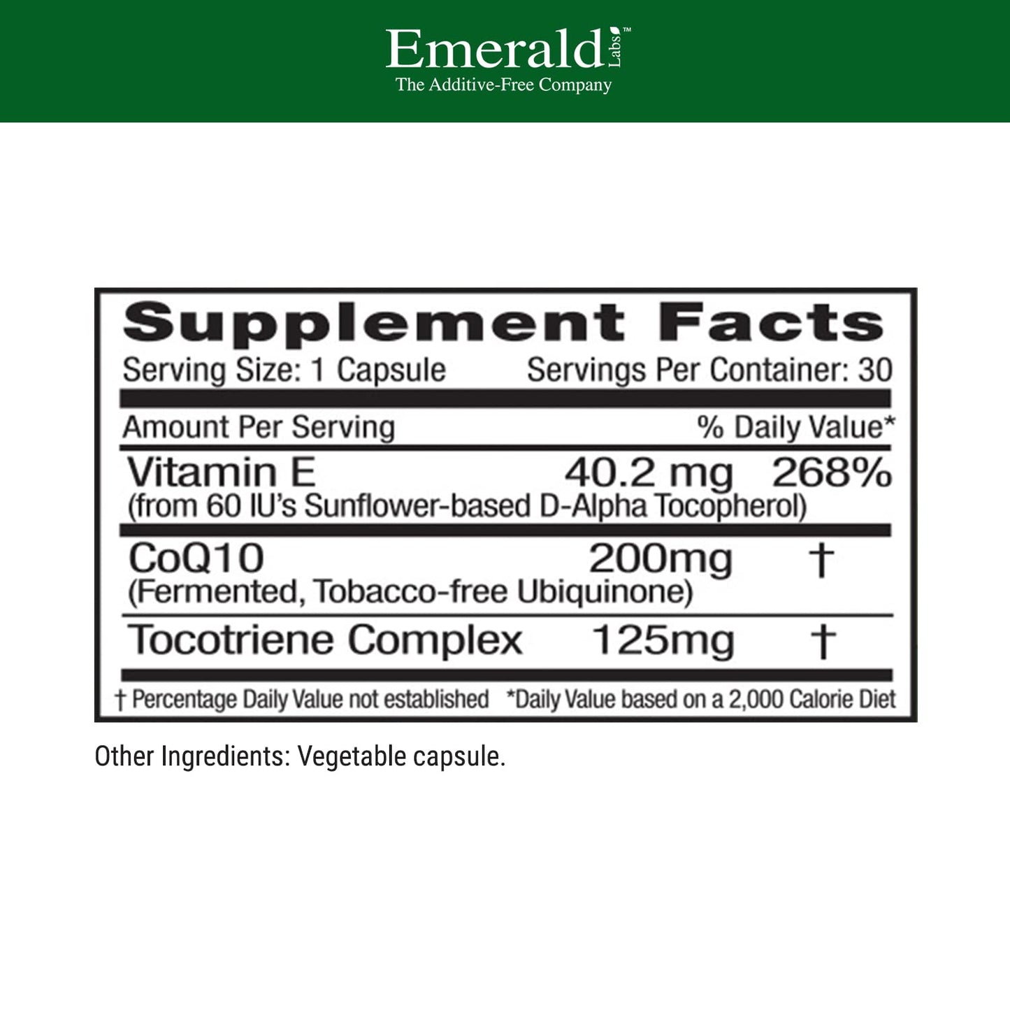 Emerald Labs CoQ10 200mg Capsule, 30 Capsules