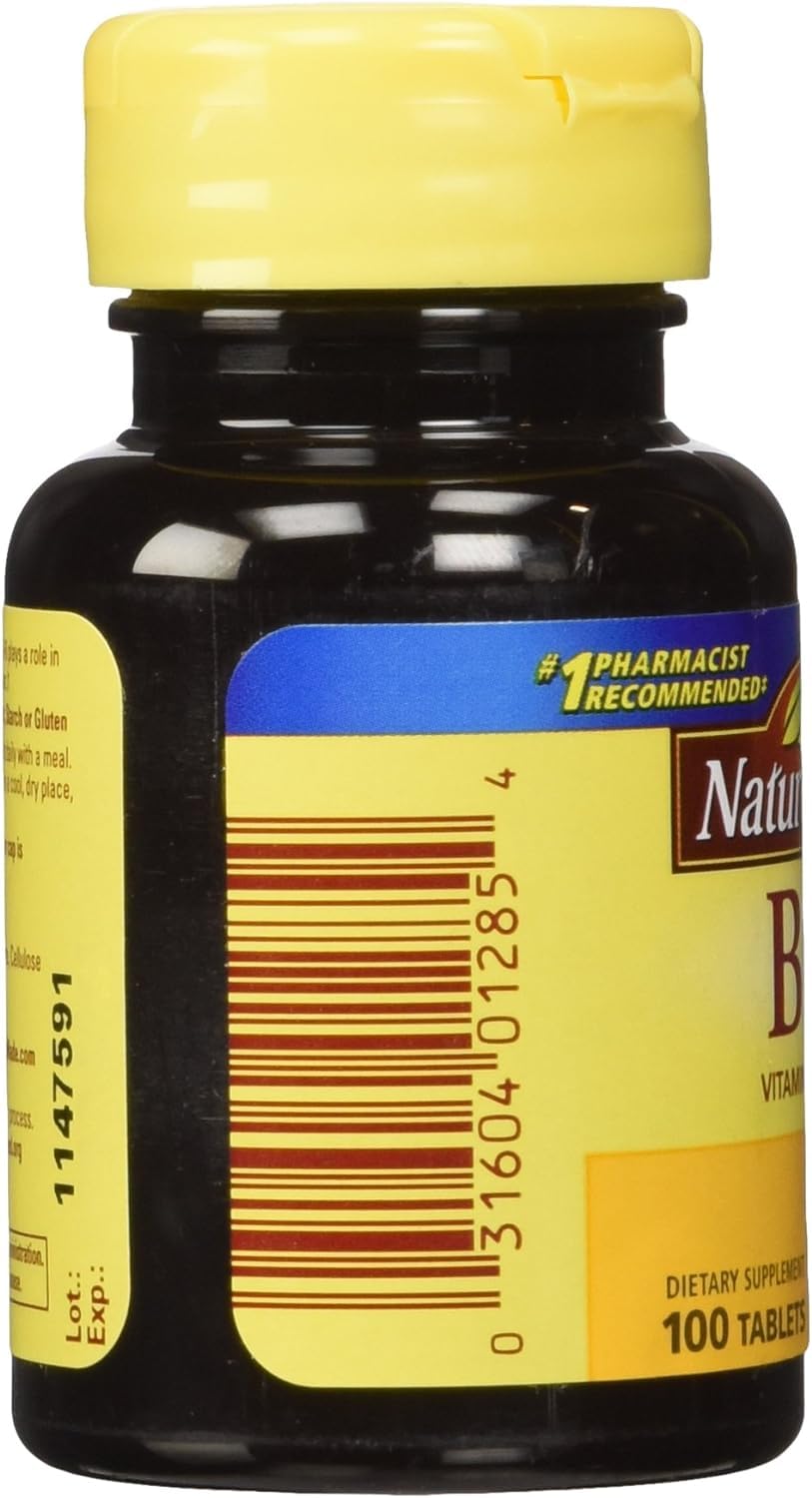 Nature Made Vitamin B-6 100 mg Tablets, 200 Count