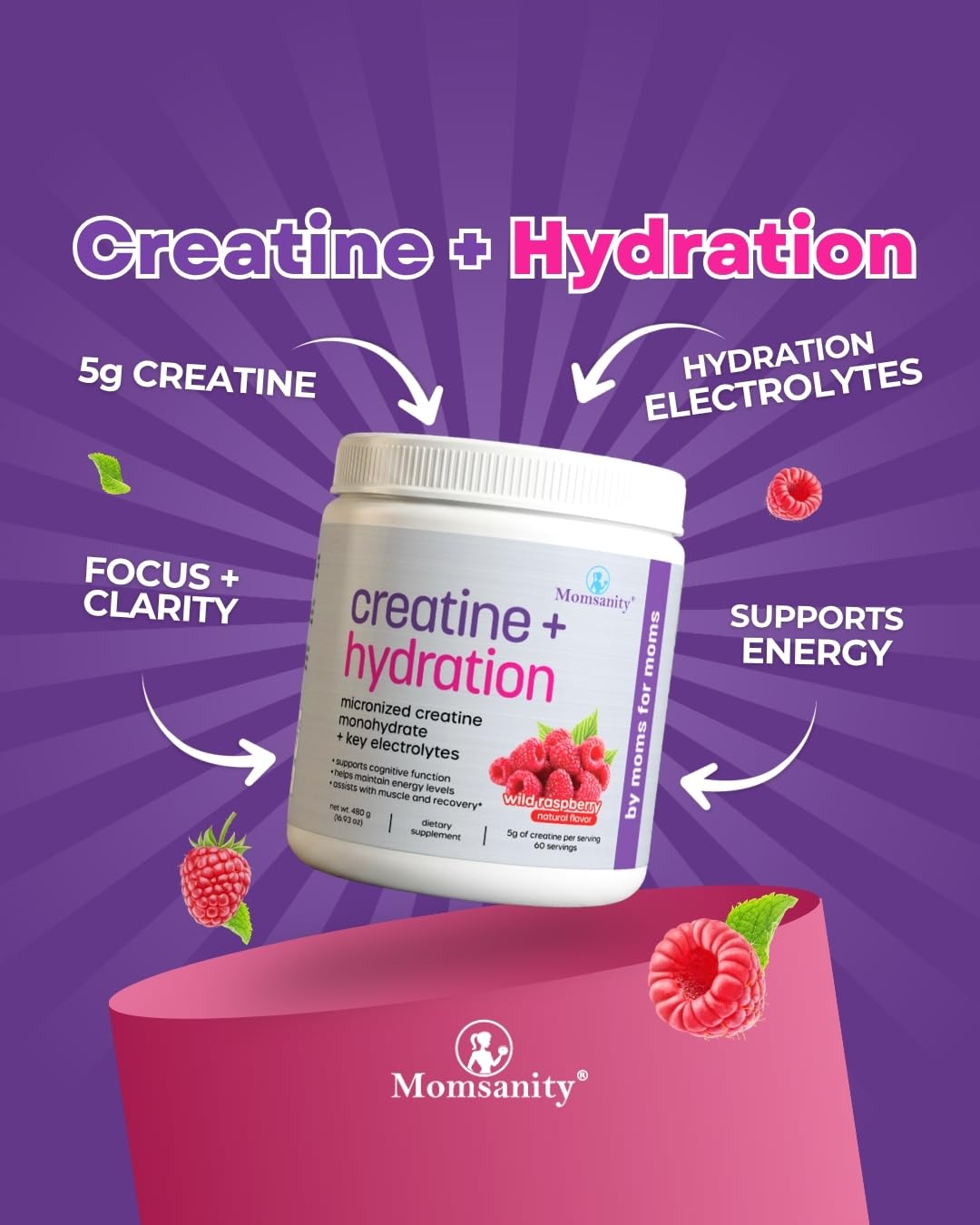 Momsanity Creatine + Hydration Powder 16.93
