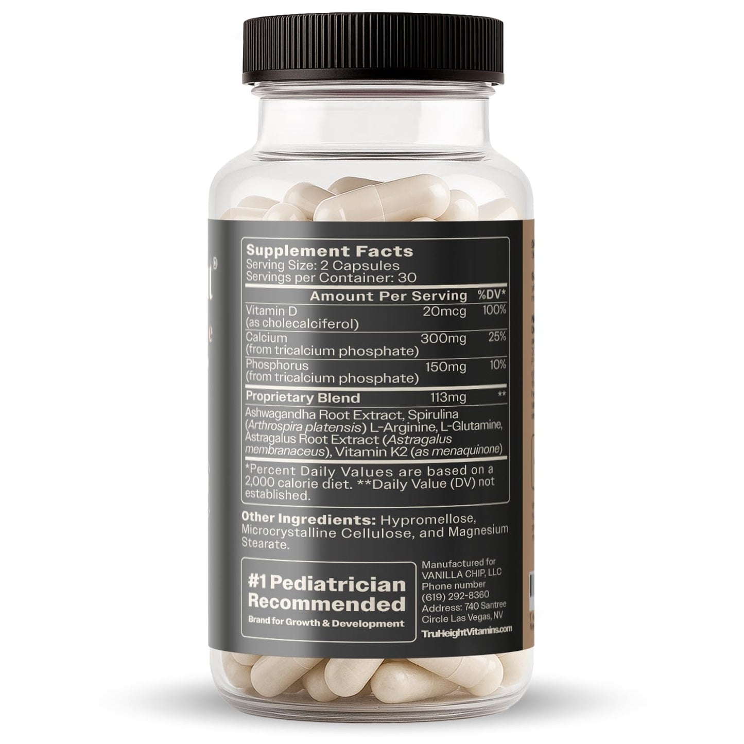 TruHeight Growth Capsules, 180 Capsules