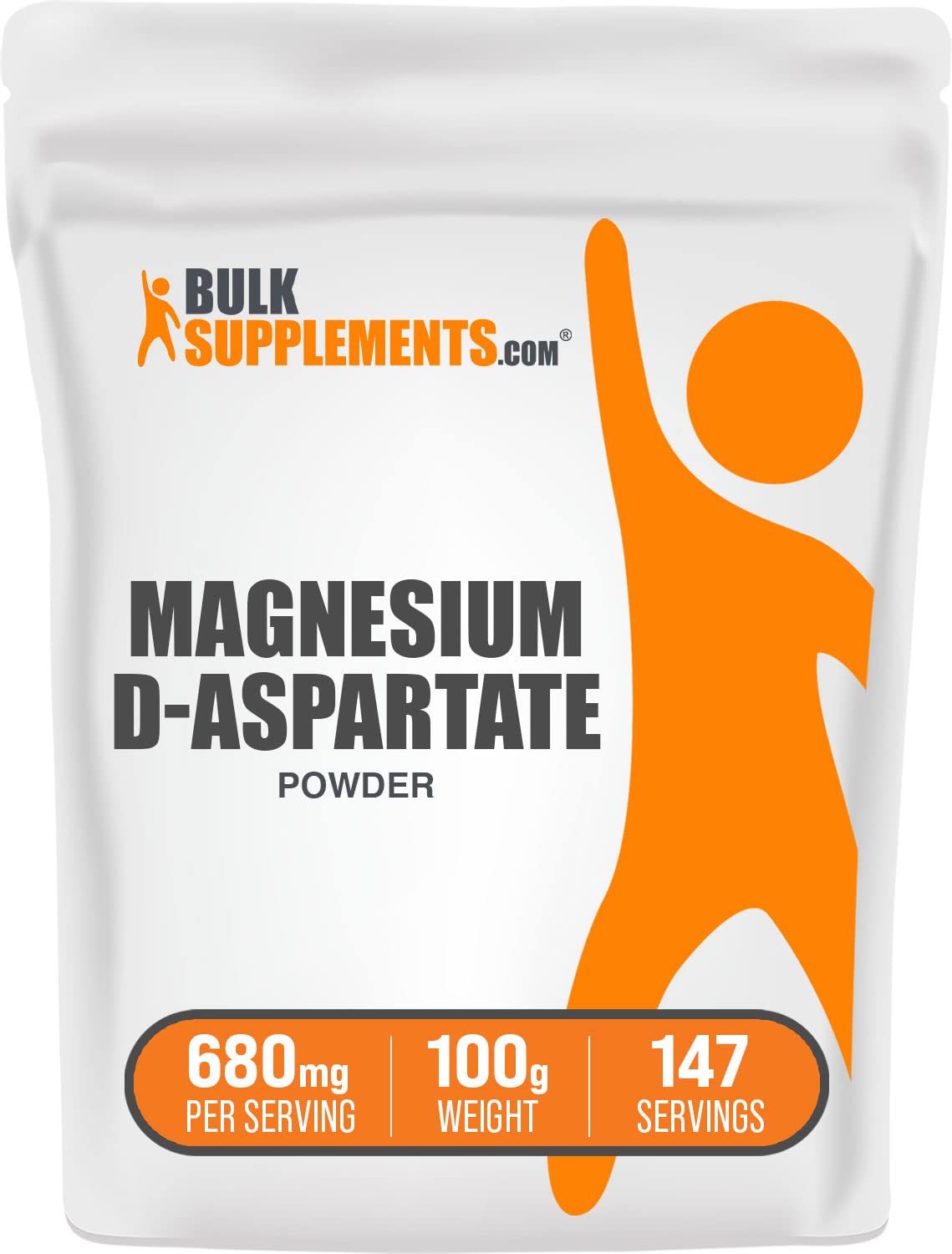 BulkSupplements Magnesium D-Aspartate Powder, 3.53 oz