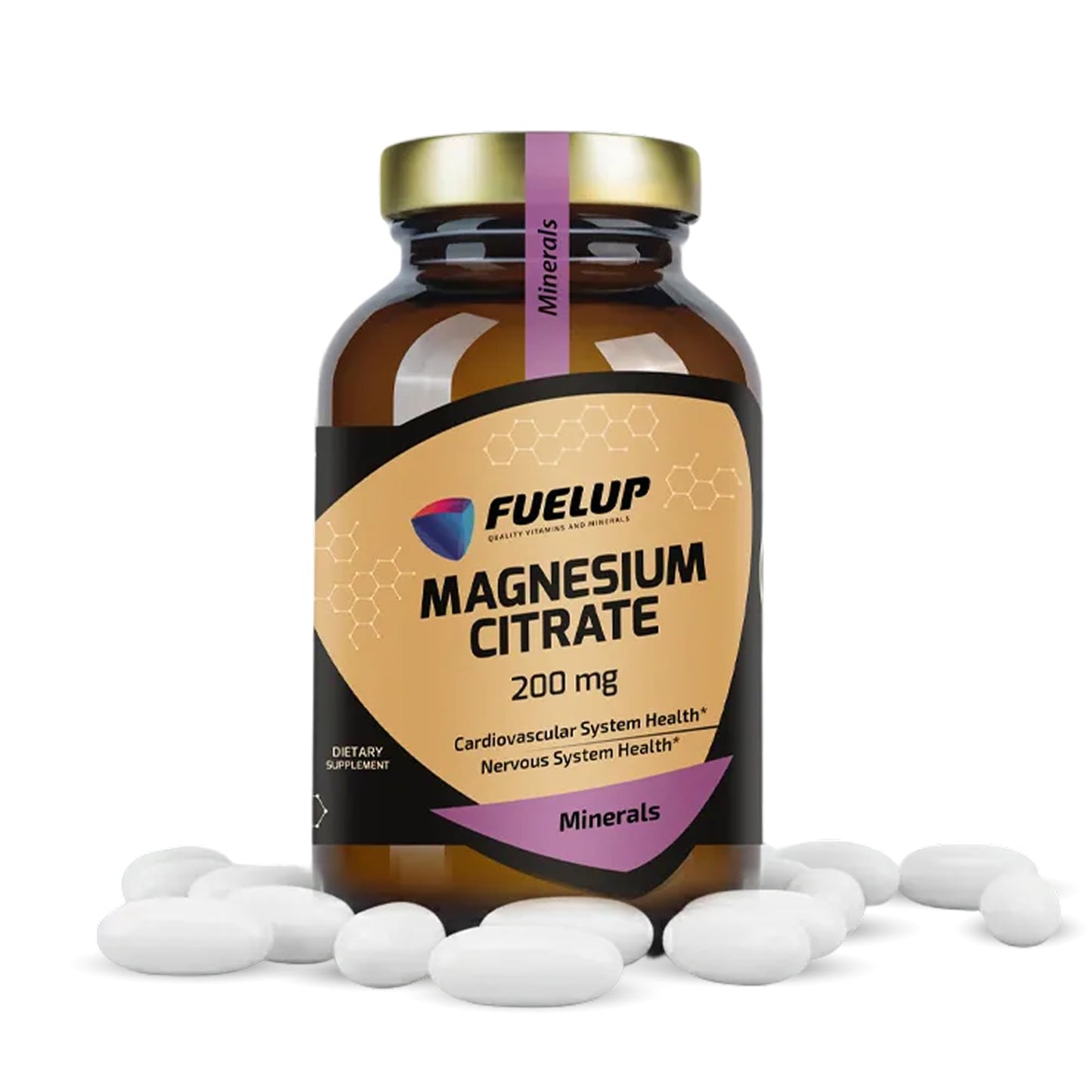 Fuelup Magnesium Citrate 200 mg Capsules, 60 Count