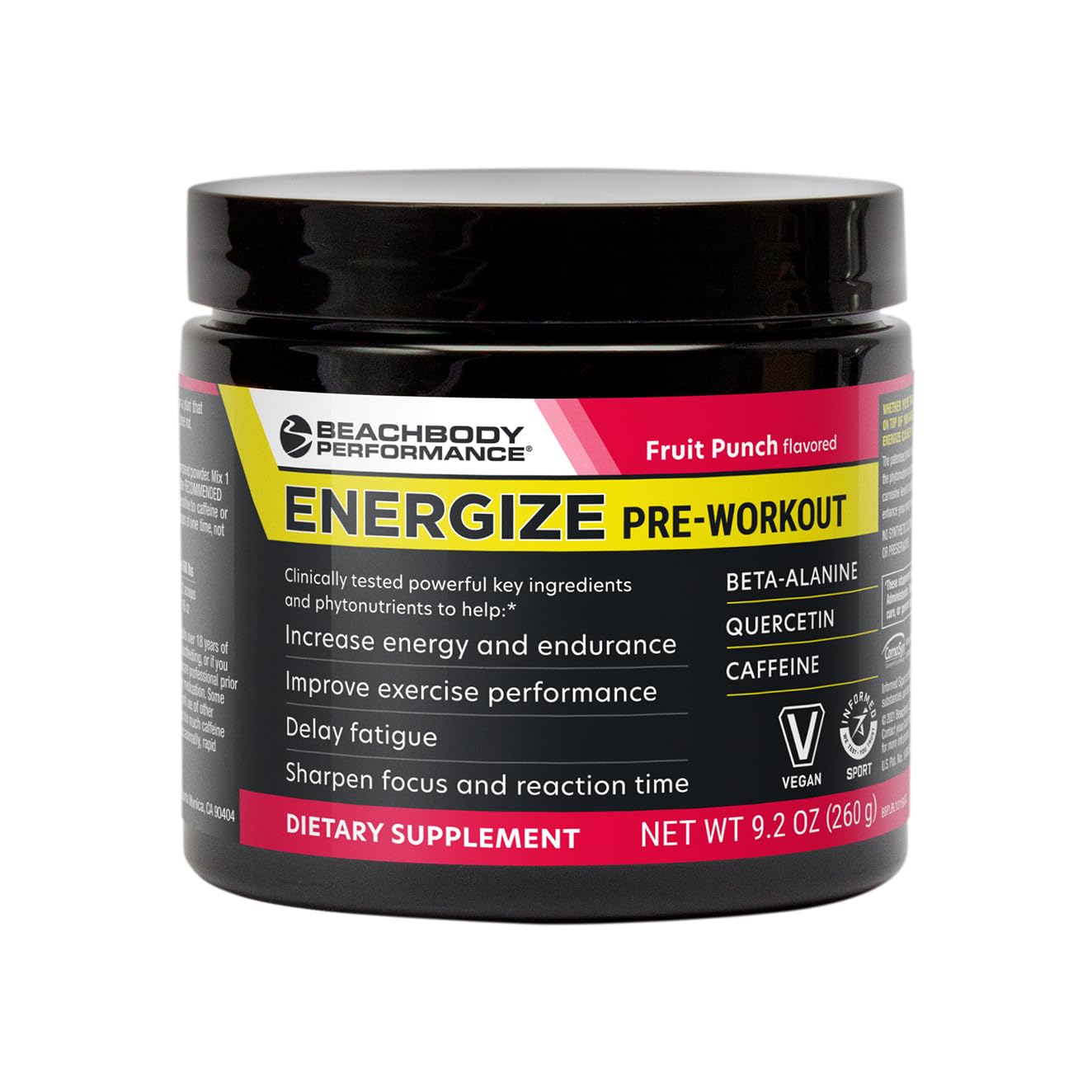BODi Energize Pre Workout Powder, 40 Servings