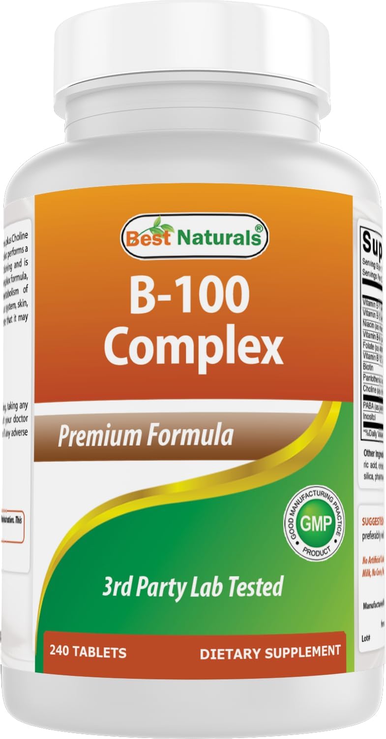 Best Naturals Vitamin B Complex with Inositol, PABA 240 Tablets