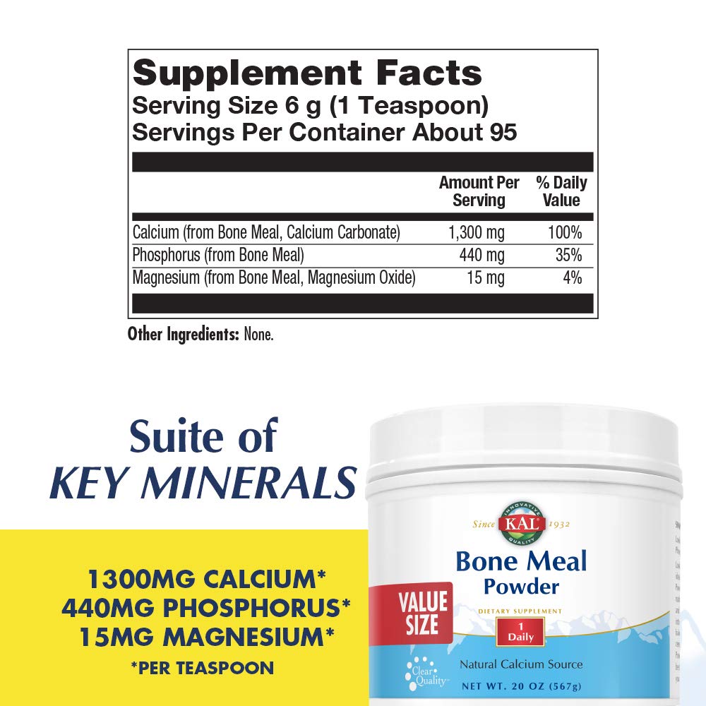 KAL Bone Meal Powder 20 oz