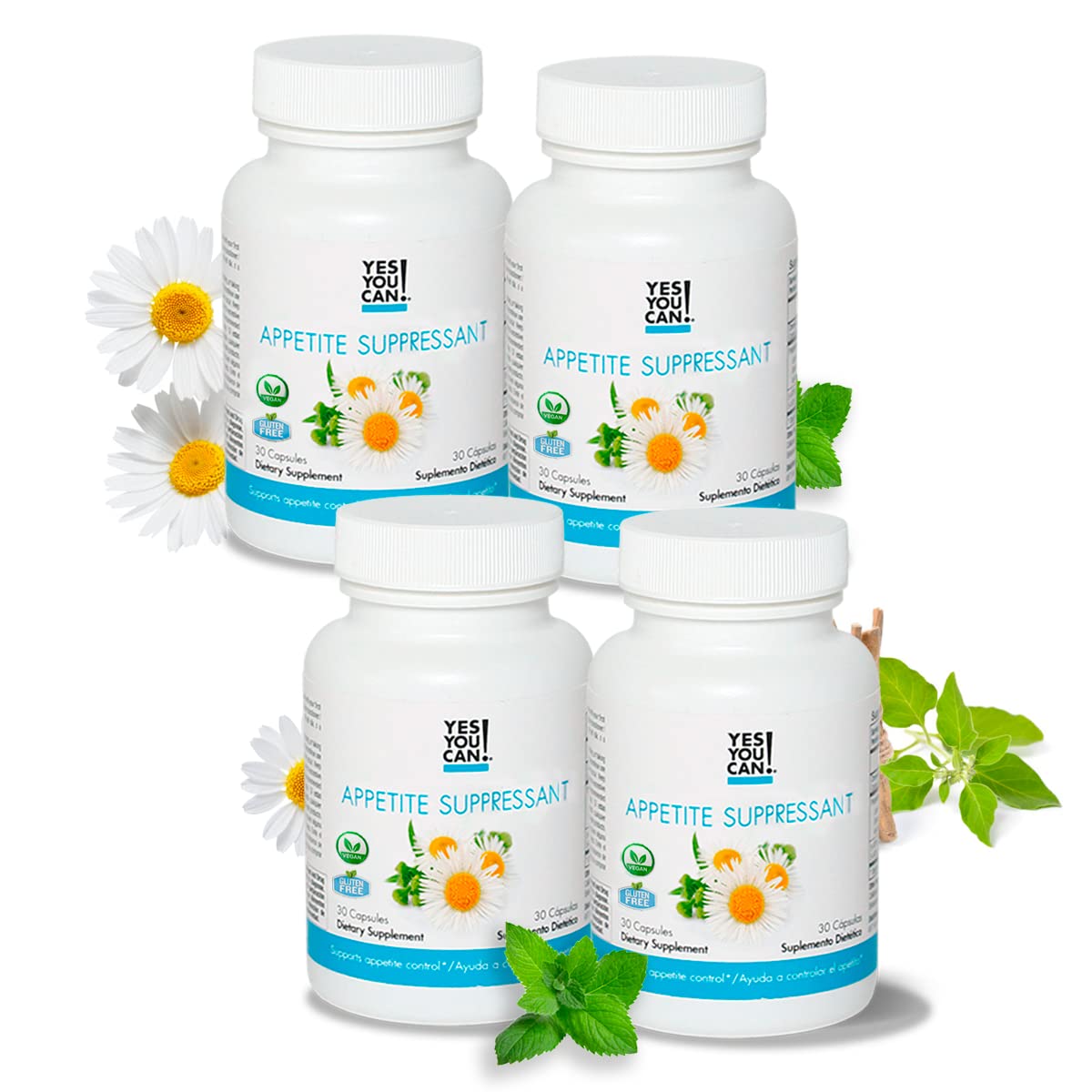 Yes You Can! Appetite Support for Body Weight Management - Healthy Relationship with Food - 30 Capsules