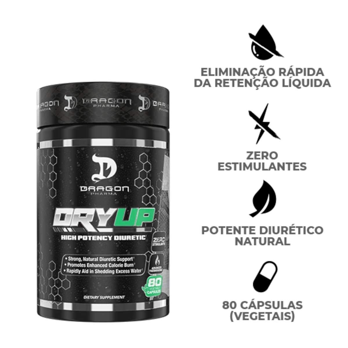DRAGON PHARMA DryUp Diuretic & Thermogenic Matrix Capsules, 80 Capsules