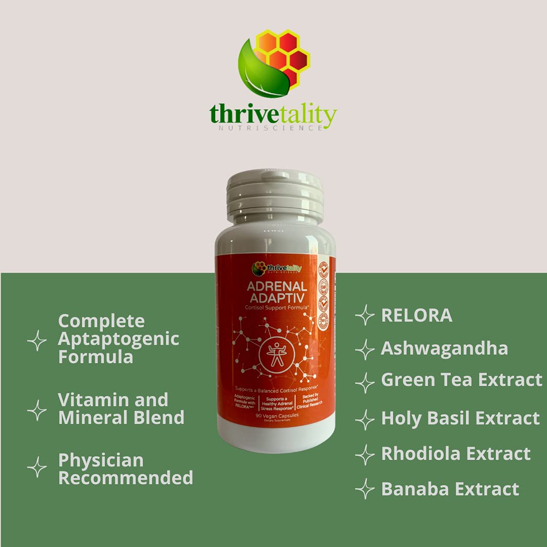 Thrivetality Nutriscience Adrenal ADAPTIV Cortisol Support Formula Capsule 90 Count