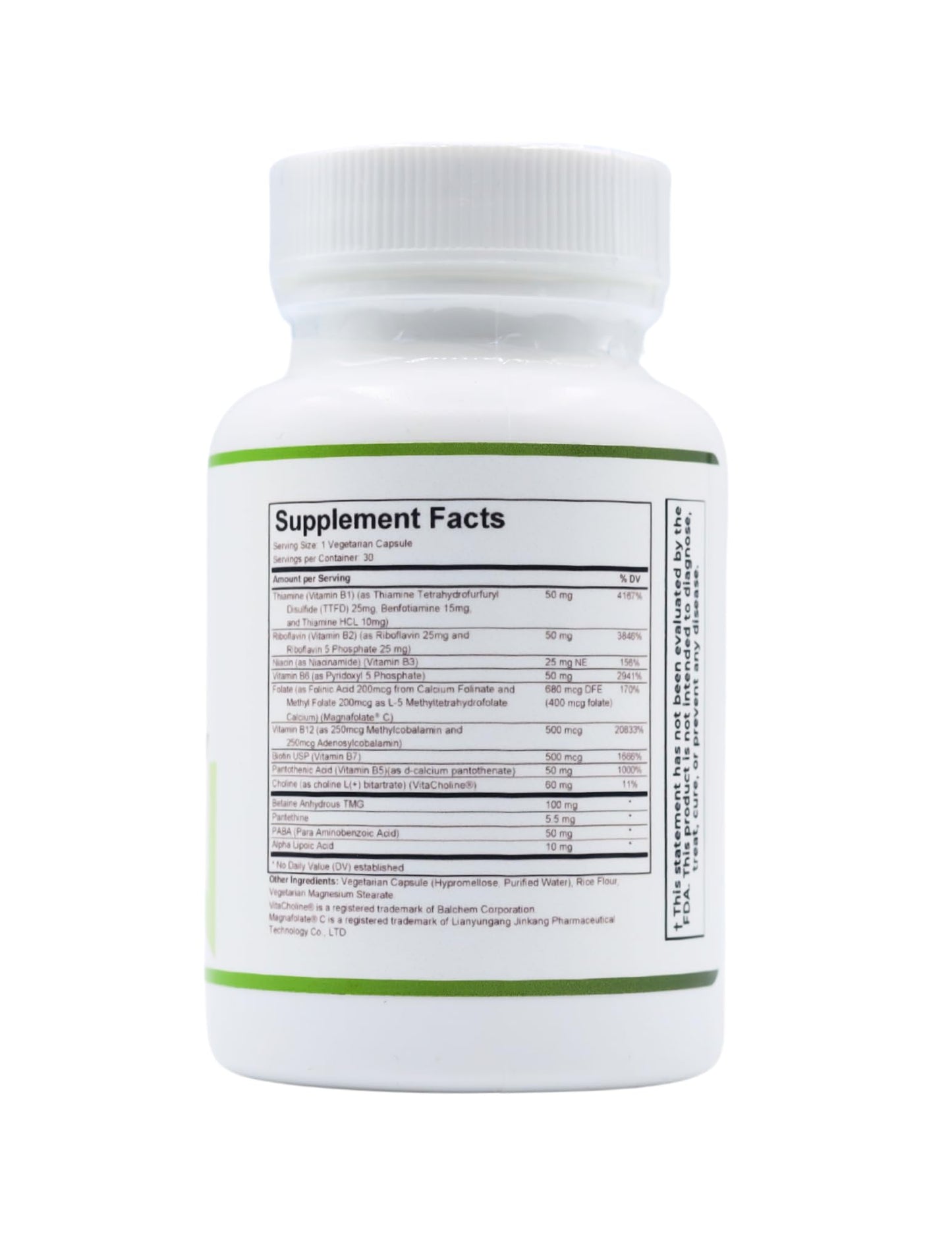 NATURE'S ABILITY Methyl B Complex Capsules, 30 Count