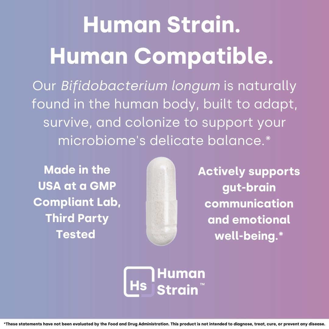 Element Longevity Human Strain Bifidobacterium Longum Probiotic Capsule, 30 Count