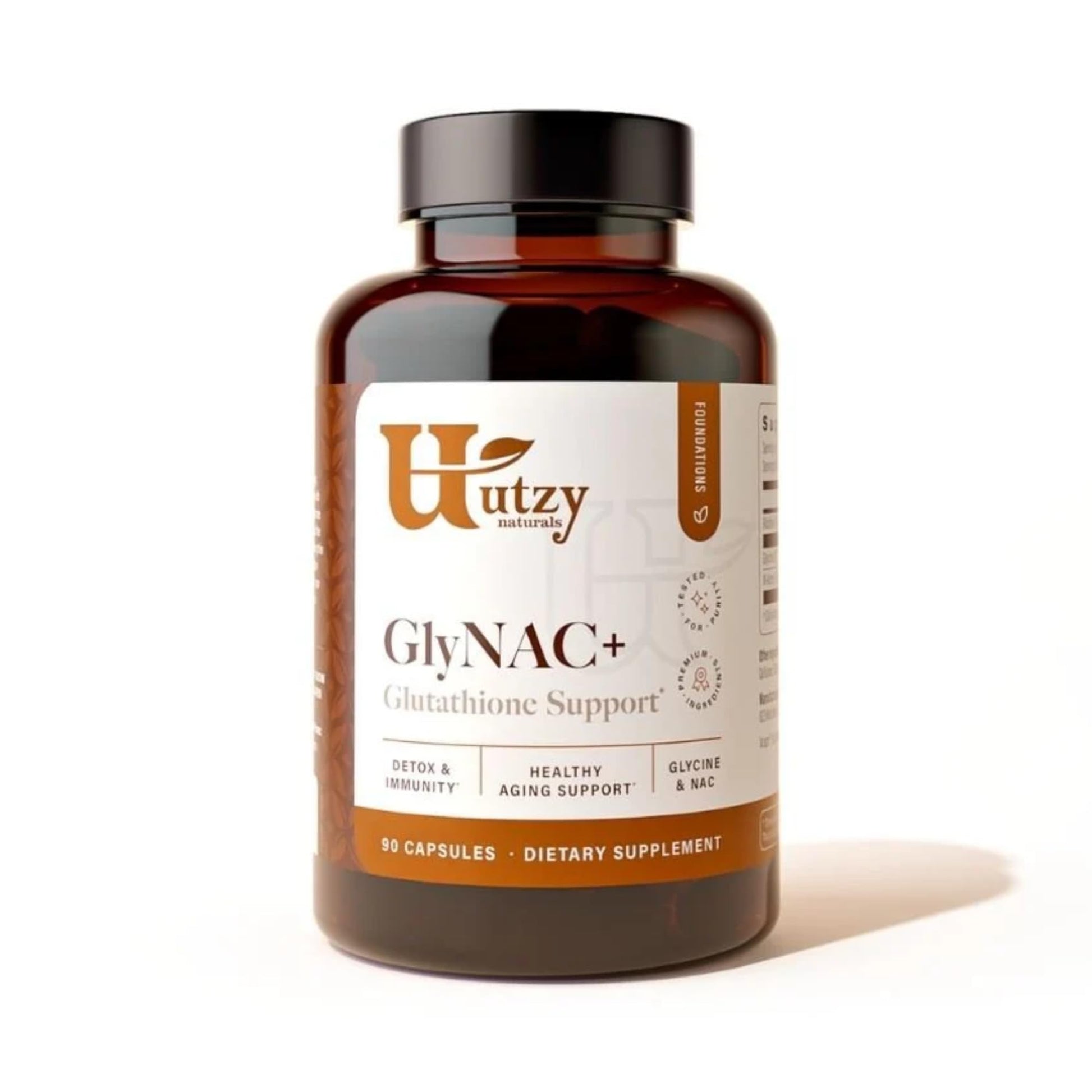 Utzy Naturals GlyNAC+ Supplement 90 Capsules