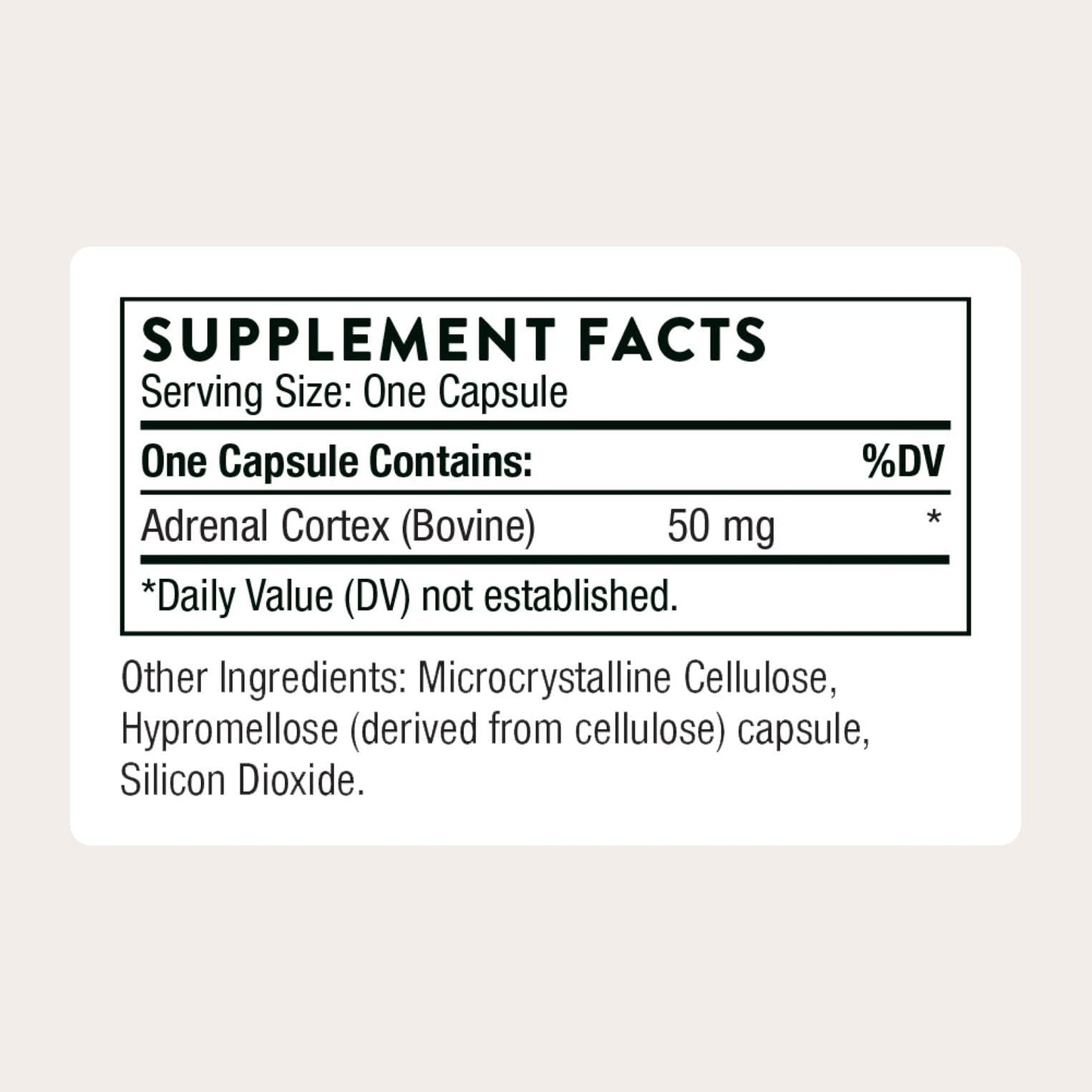 THORNE Adrenal Cortex Capsule, 60 Count