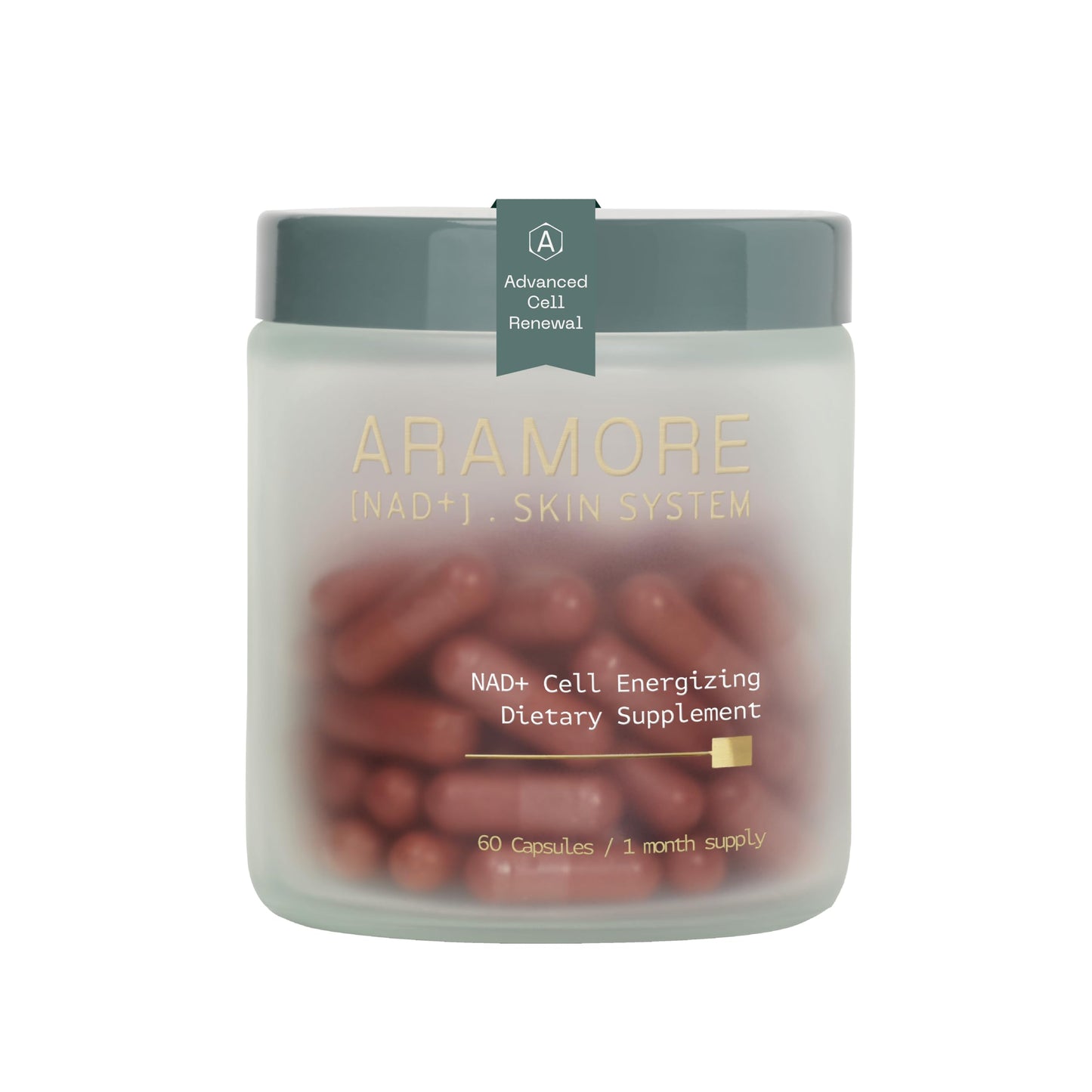 Aramore NAD+ Cell Energizing Supplement for Anti Aging, Cellular Health and Skincare, 60 Capsules