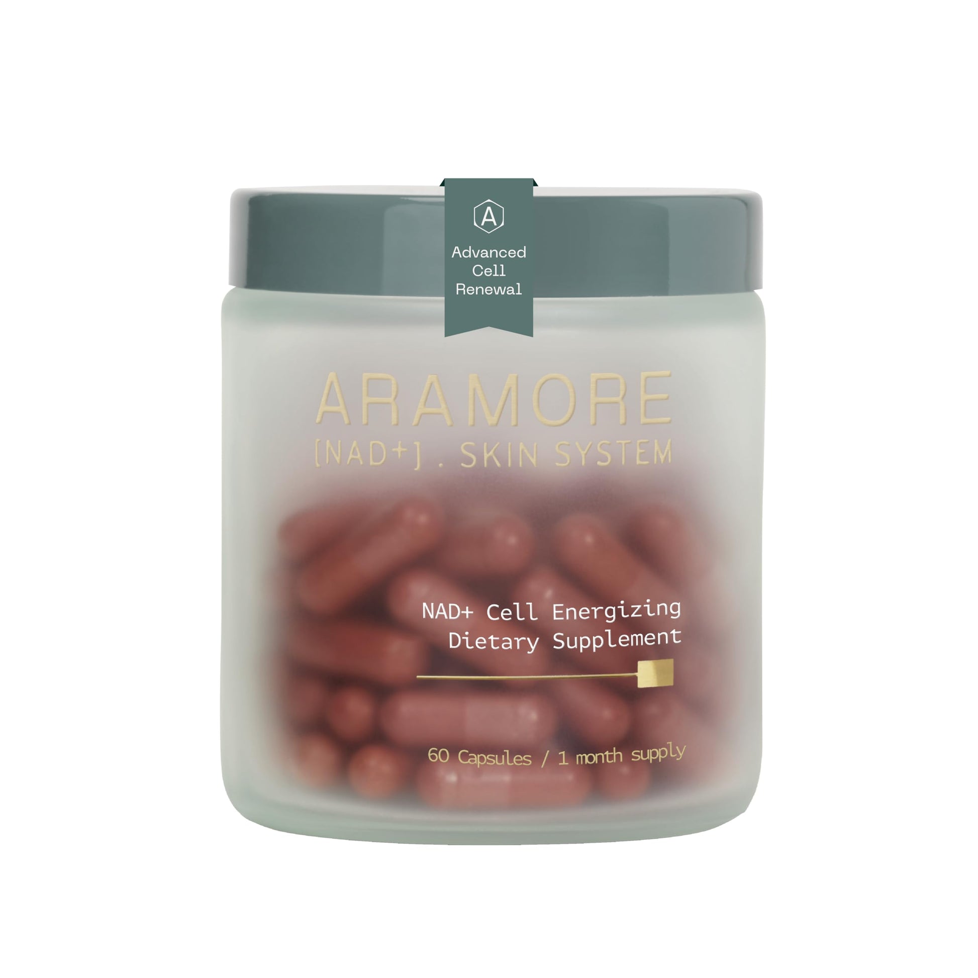 Aramore NAD+ Cell Energizing Supplement for Anti Aging, Cellular Health and Skincare, 60 Capsules