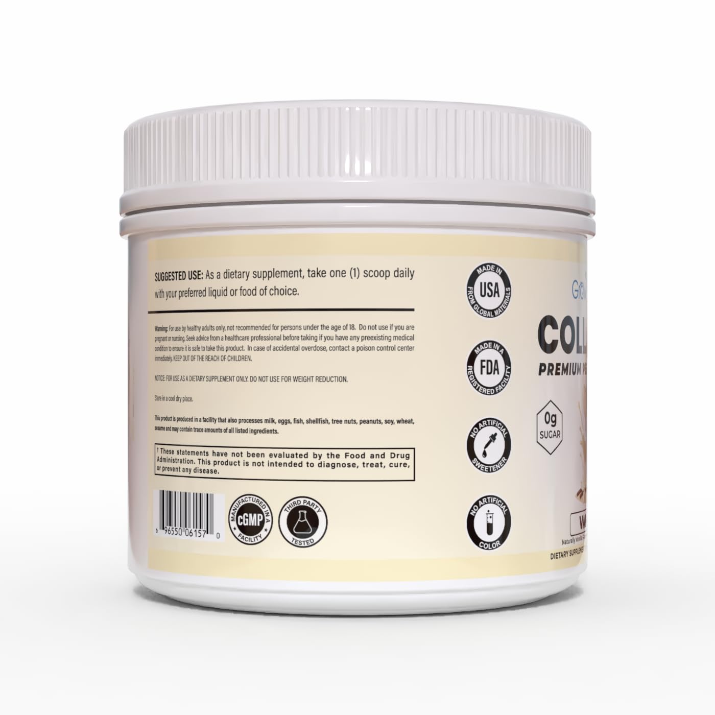 Grow Young Fitness Vanilla Collagen Protein Powder 10.65 oz