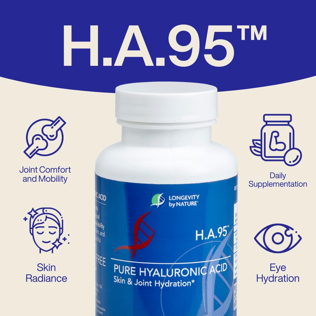 Longevity by Nature H.A.95 Hyaluronic Acid Capsules 60