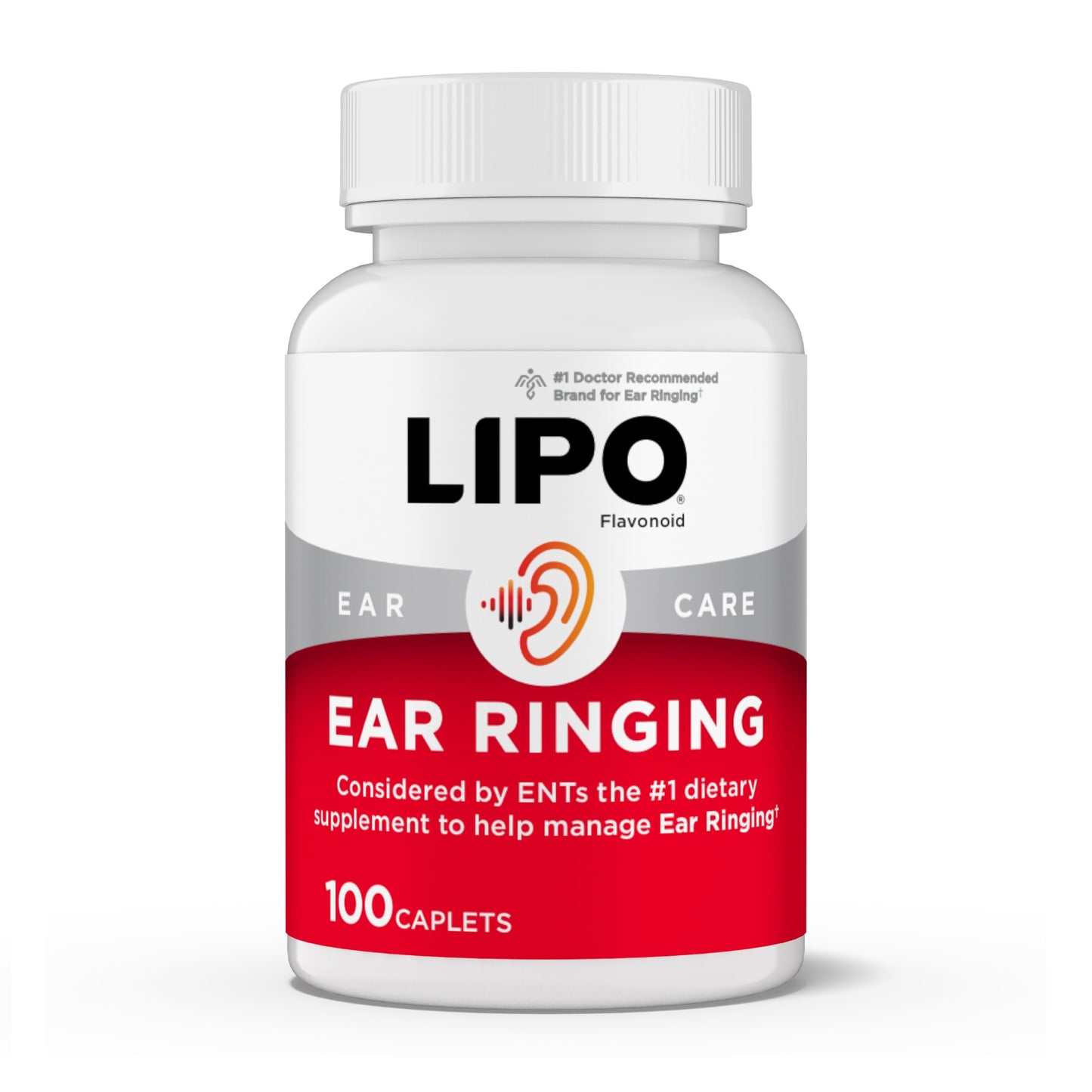 Lipo-Flavonoid Ear Ringing Support Caplets, 100 Count