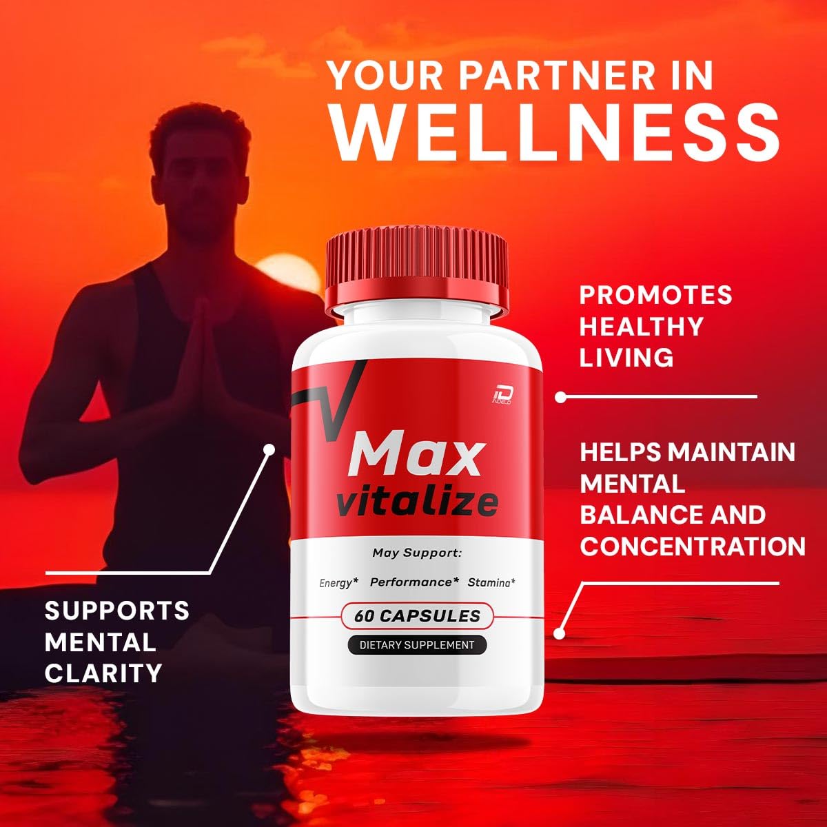 Indelo Max Vitalize for Men Capsules, 120 Count