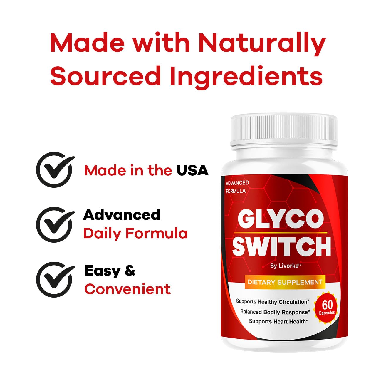 LIVORKA Glyco Switch Capsules, 180 Capsules