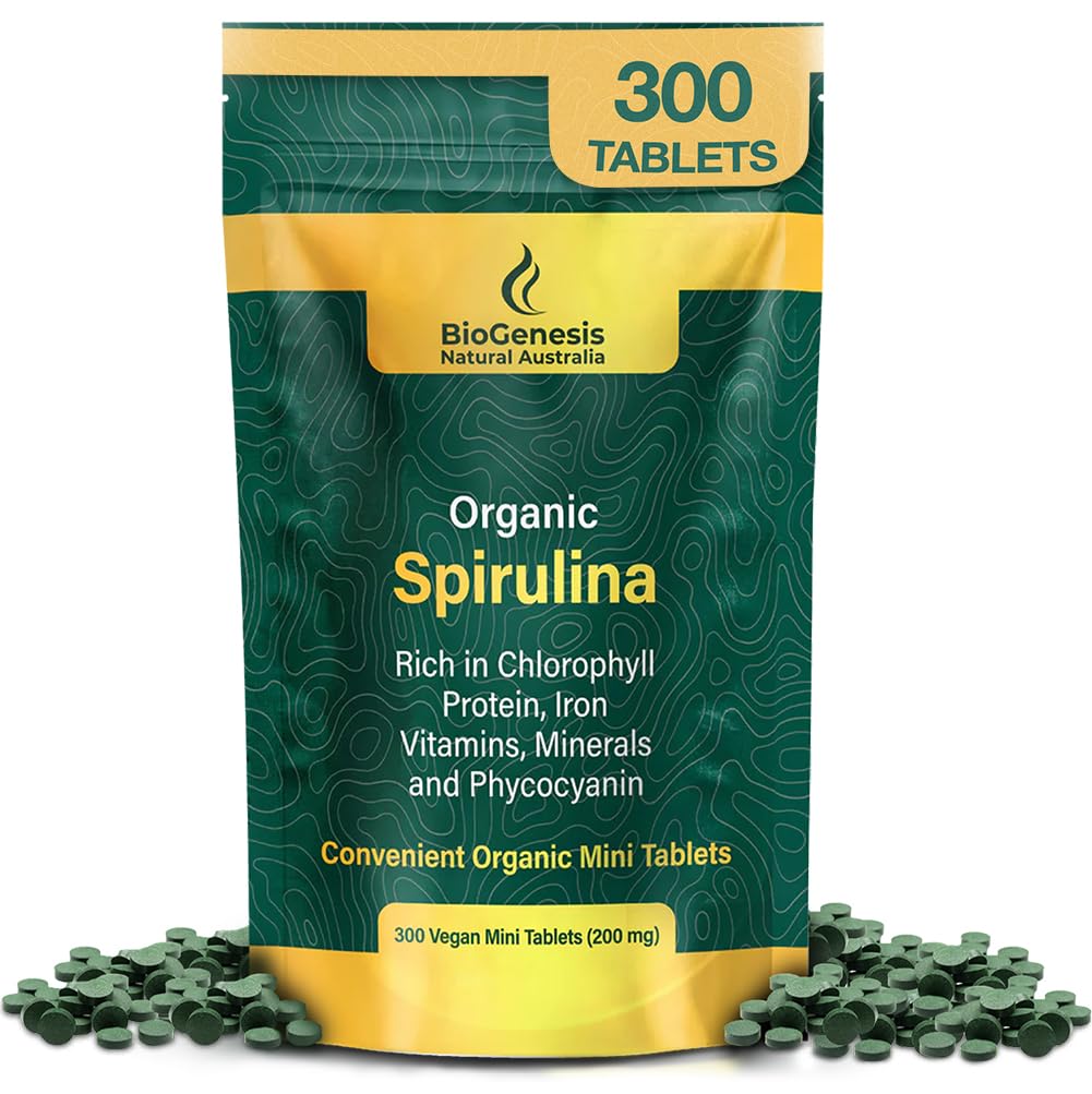 Biogenesis Organic Spirulina Mini Tablets 300 Tablets