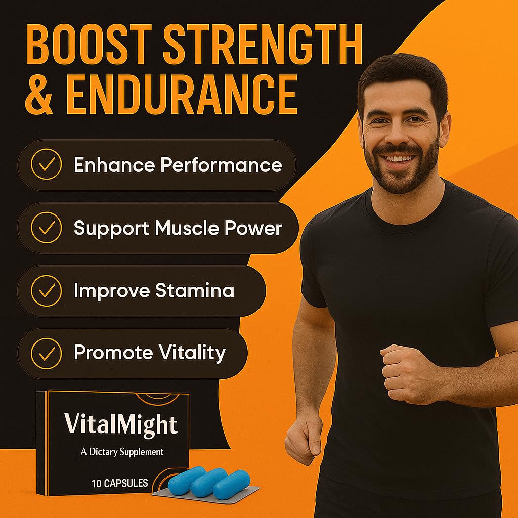 Vital Might Sports Nutrition for Improved Performance, Energy and Endurance Caplet, 10 Count