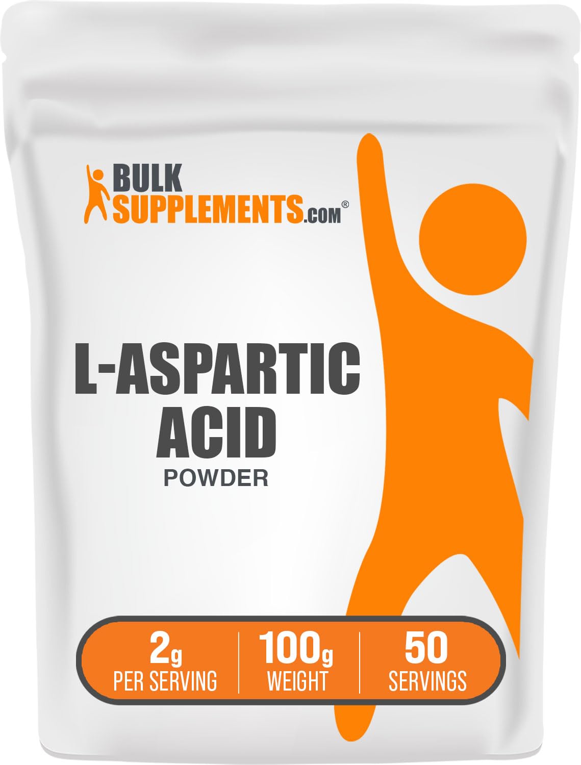 BulkSupplements L-Aspartic Acid Powder, 3.53 Ounce