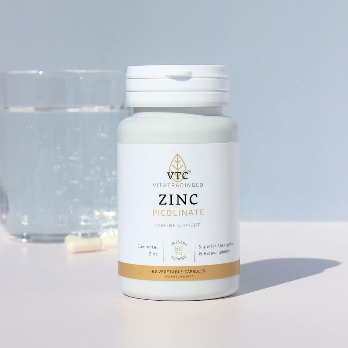 VTC Zinc Picolinate Vegetable Capsules, 60 Count