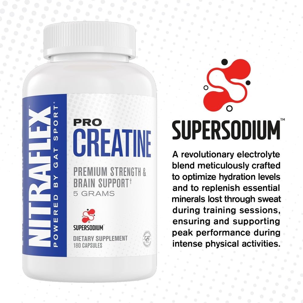GAT SPORT Nitraflex Pro Creatine 180 Capsules