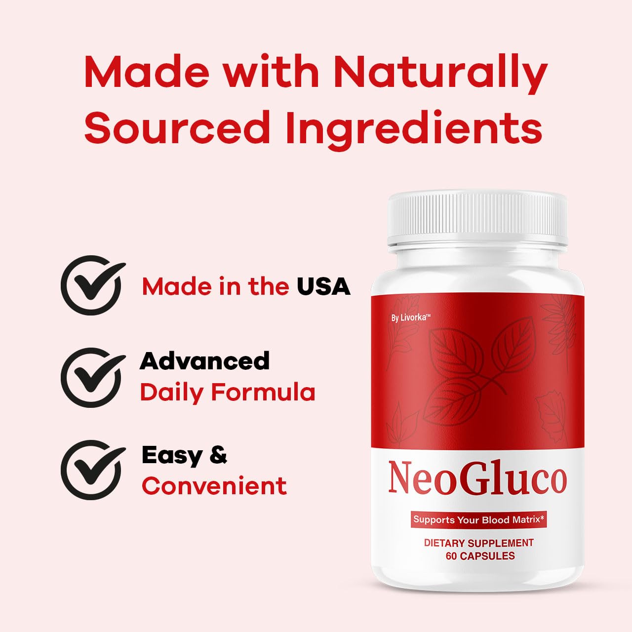 LIVORKA Neo Gluco Capsules 300 Capsules