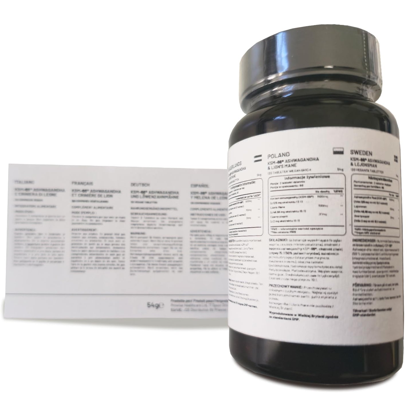 PH PROWISE Healthcare KSM-66 Ashwagandha and Lions Mane Tablets, 120 Tablets