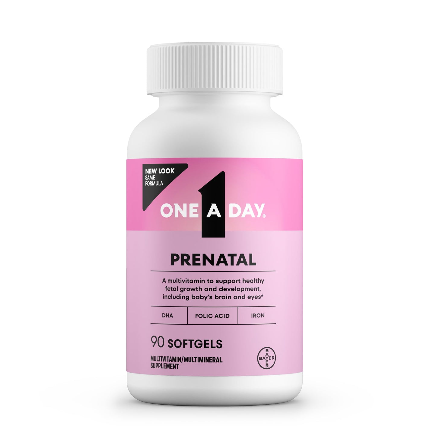 ONE A DAY Prenatal Vitamins Softgels 90 Count