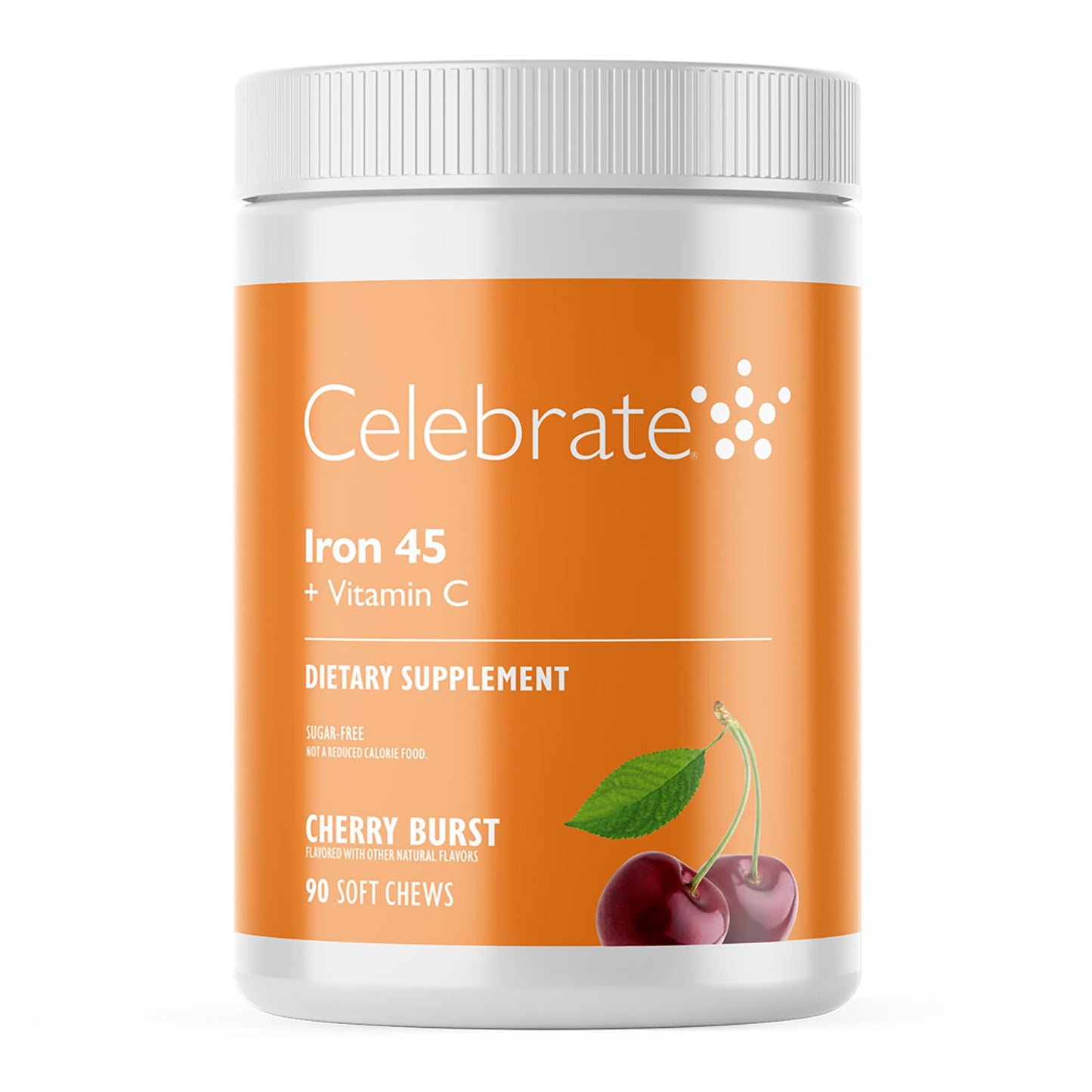Celebrate Bariatric Supplements Iron Supplement with Vitamin C Soft Chews 90 Count