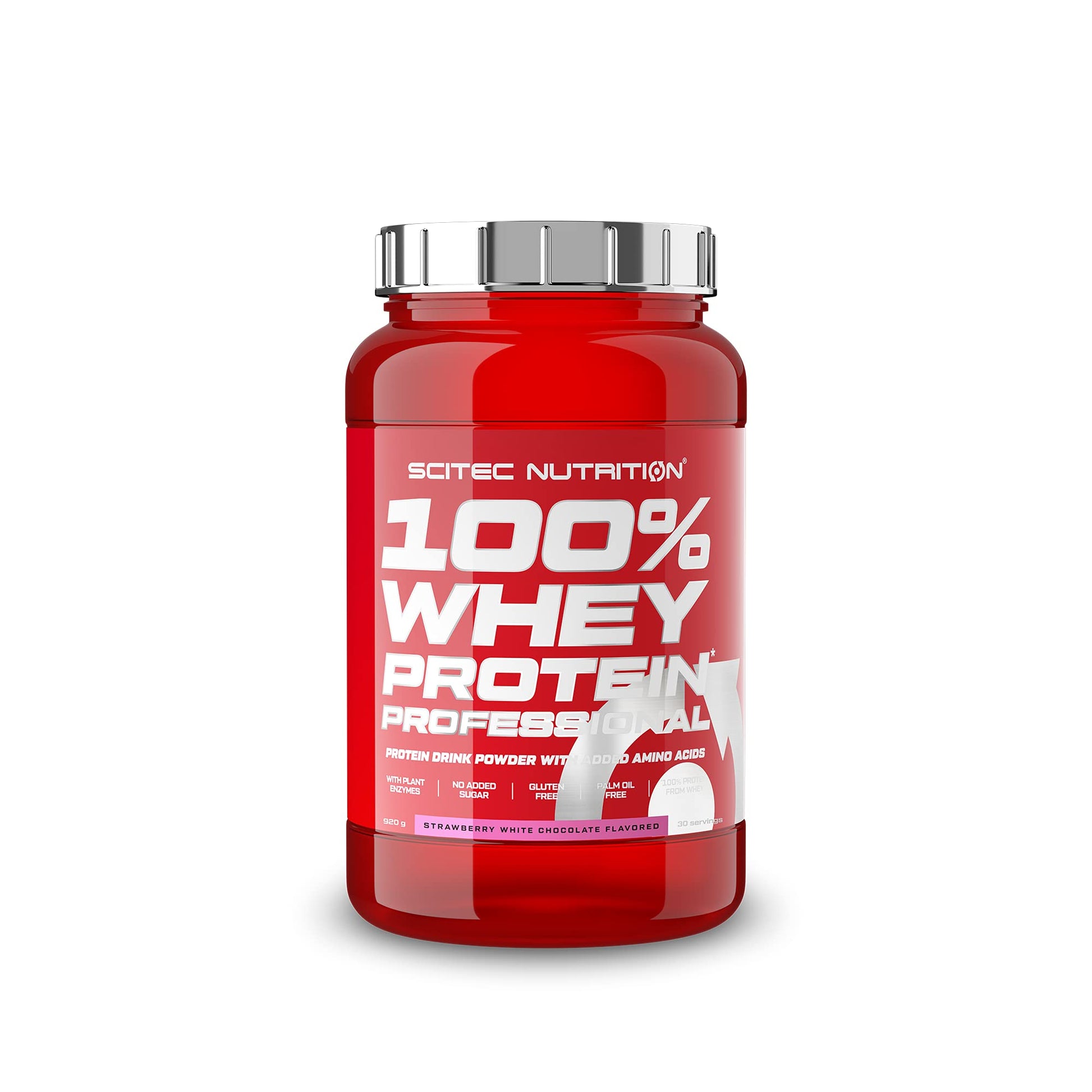 Scitec Nutrition 100% Whey Professional Protein Powder Strawberry White Chocolate, 920 g