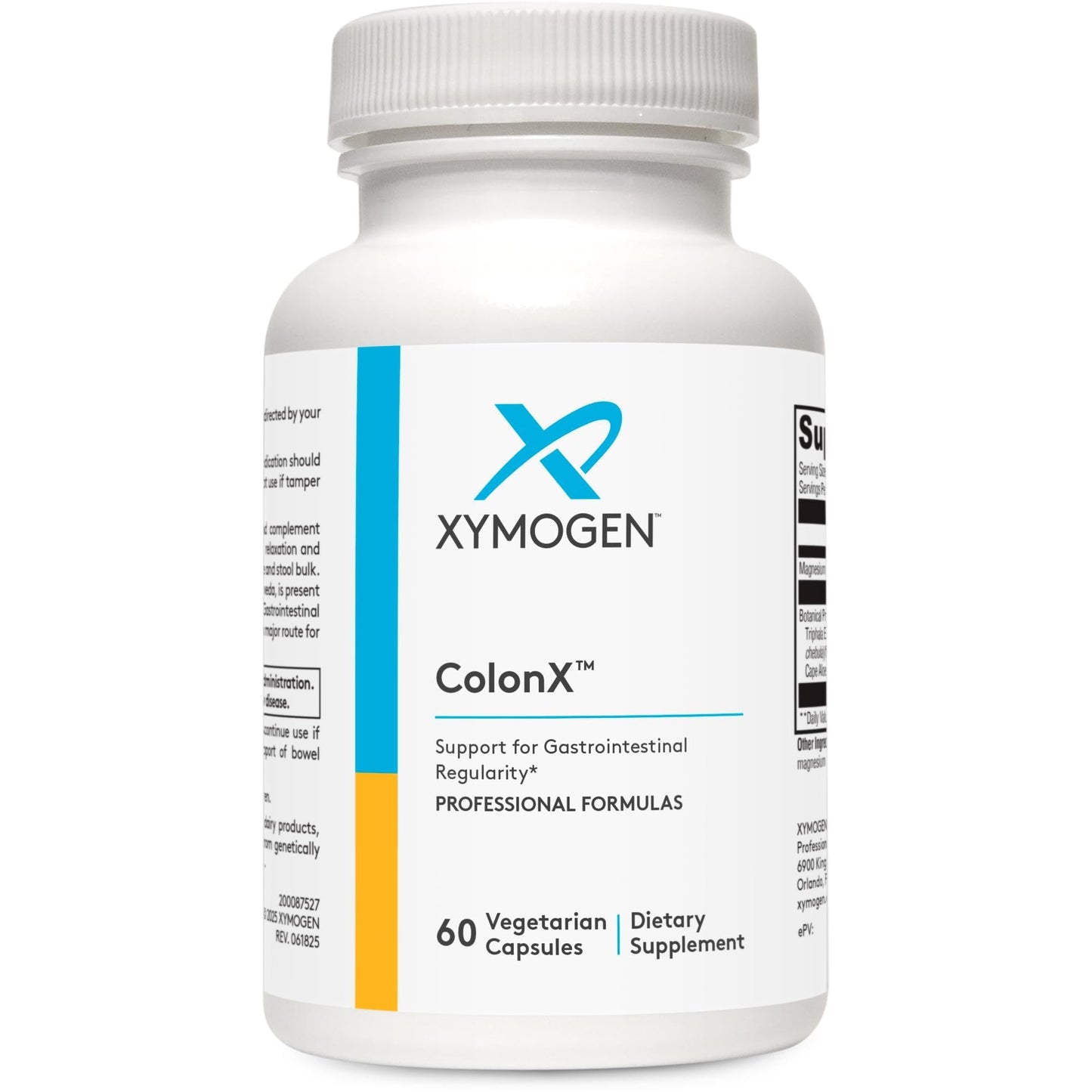 XYMOGEN ColonX Gastrointestinal & Bowel Regularity Support - Magnesium Citrate, Cape Aloe & Triphala - Vegetarian Capsules, 60 Count
