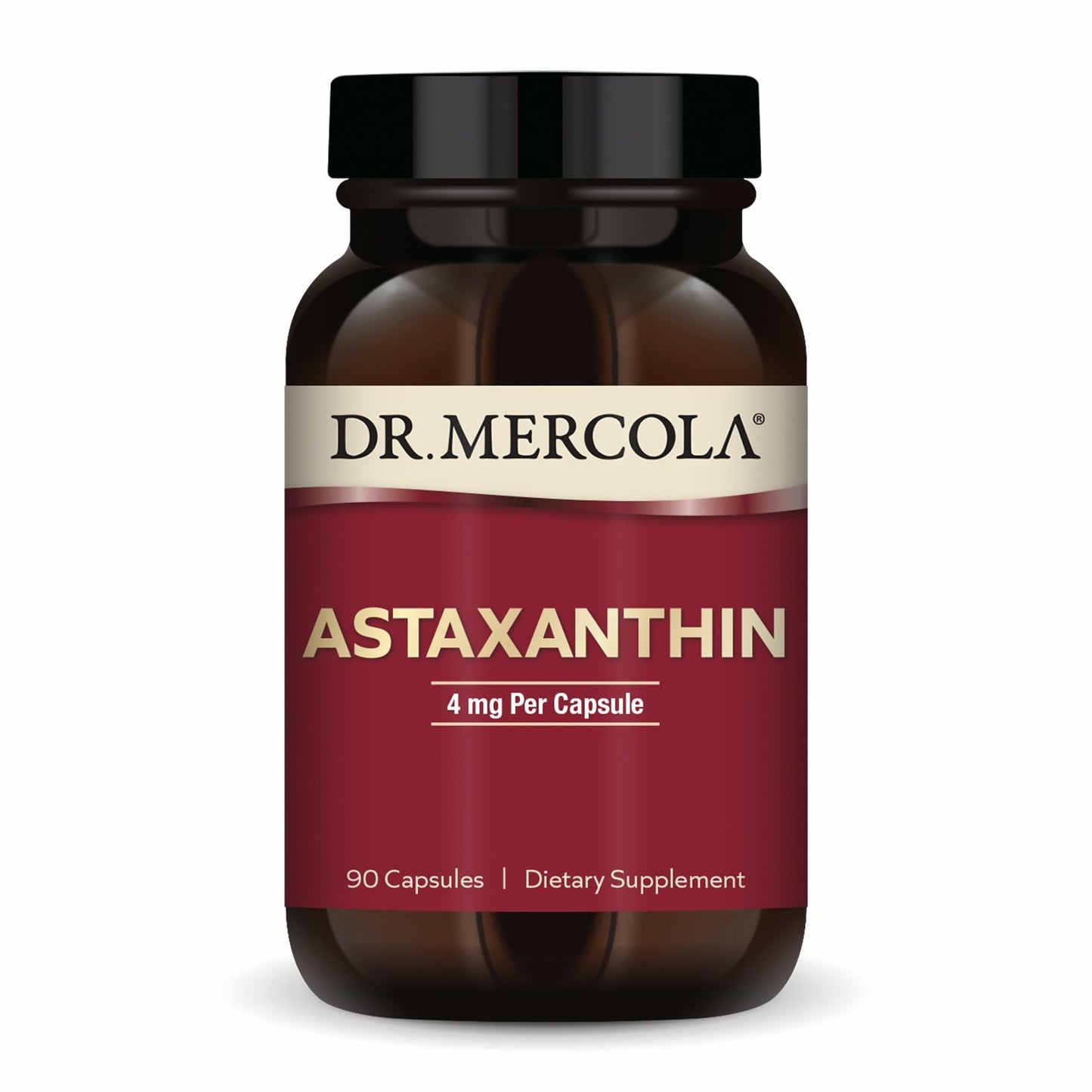 Dr. Mercola Organic Astaxanthin 4 mg Capsule, 90 Count