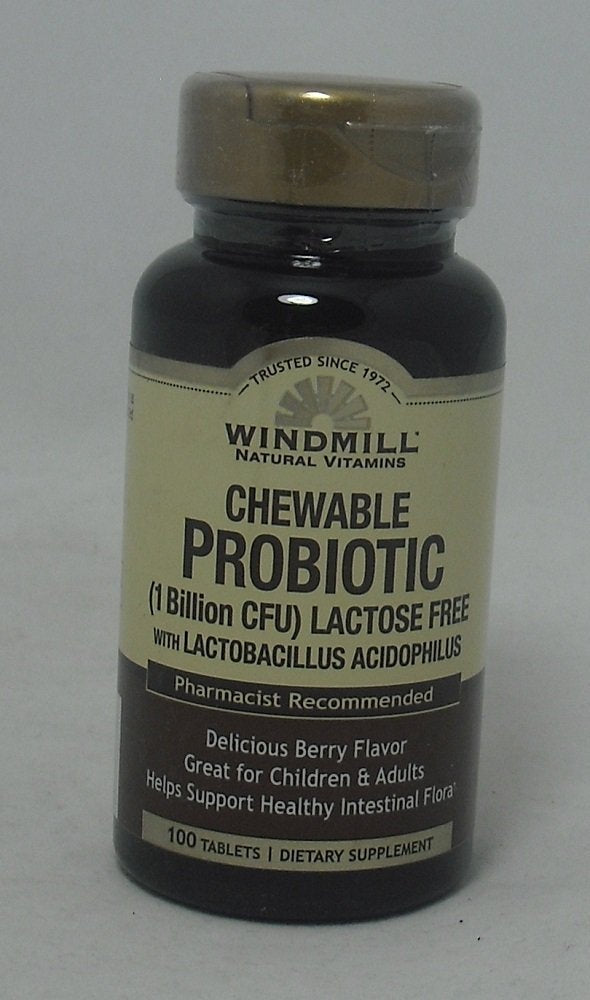 Windmill Probiotic Lactose Free Berry Chewables 100 Count