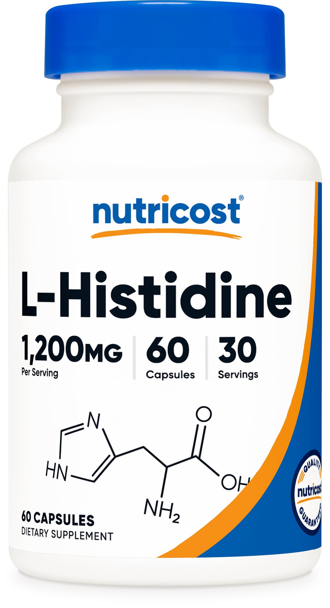 Nutricost L-Histidine Supplement Capsule, 60 Capsules