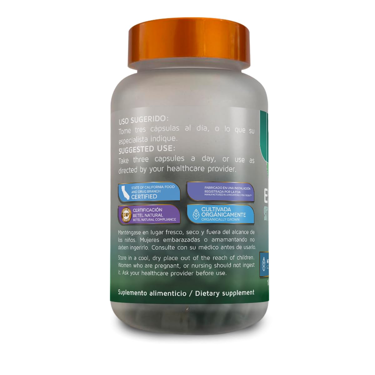 Betel Natural Spirulina 90 Capsules